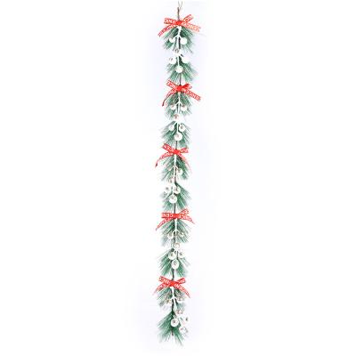 China PVC Christmas Garland Berries Pine Cones For DIY Crafts Tree Picks Small Stain Spray Evergreen Artificial Pine Branches Holly Stem for sale