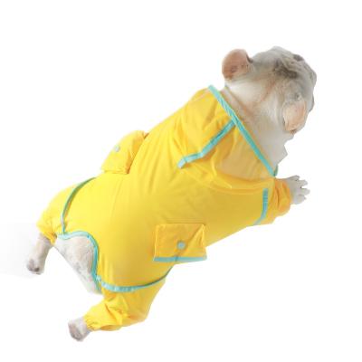 China Hde Good Quality Dog Foot Molding Poncho For Small T Hooded Pet Stocked Raincoat for sale