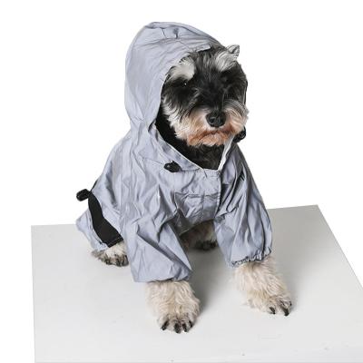 China Wholesale Stocked Luxury Reflective Brand Cat Jacket Clothes Dog Pet Raincoat for sale