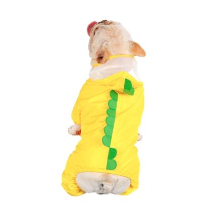 China Factory Direct Sale Pet Puppy Poncho Clothes Waterproof Pet Raincoat Stocked Jacket for sale