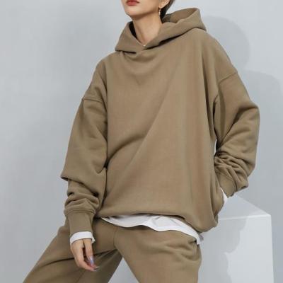 China Wholesale Simple Oversized Men's White Winter 350 Gram Fleece Hoodie Anti-shrink Pullover for sale