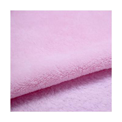 China Hot Sale Anti-static 100% Polyester Knitted Fleece Micro Coral Fleece Fabric Coral Fleece Fabric for sale