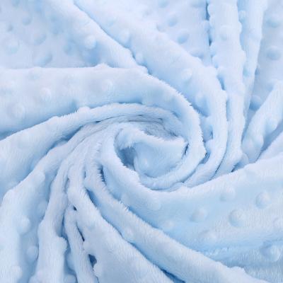 China Sustainable Hot Sell 100% Polyester Dyeing Super Soft Short Plush Embossed Fleece Fabric for sale