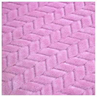 China Anti-Static Hot Sale Flannel Fleece Blanket Two Sides In Lamb Fleece And Flannel Material for sale