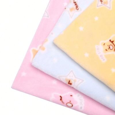 China Anti-Static Knitting Spandex Knitted 100 Polyester Tank Top Knit Fleece Flannel Soft Felt Embroidered Embroidery Fabric for sale