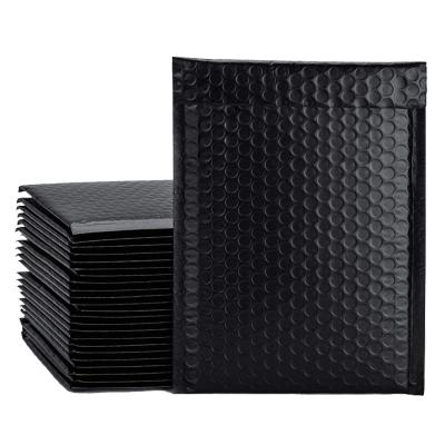 China Recyclable Black Waterproof Insulated Bubble Wrap Bubble Custom Printed Mailer for sale