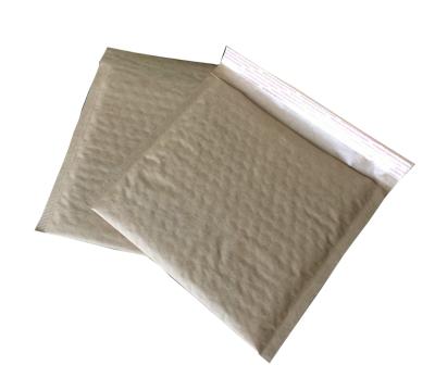 China Environmental Protection Gray Kraft Paper Envelope Bag Kraft Paper Bubble Bag for sale