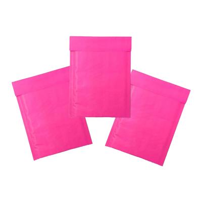 China Pink Wrapping Paper Envelope Bag Environmental Protection Packaging Paper Environmentally Friendly Bubble Bag for sale