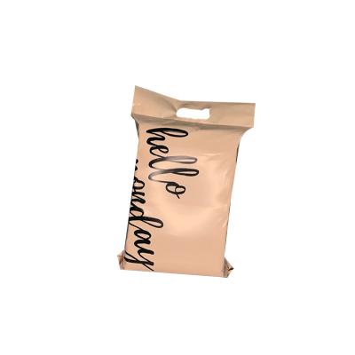 China Plastic Courier Bag Hello Monday Mailing Bag Moisture Proof With Self Adhesive Waterproof Seal Handle Mailing Poly Envelopes Messenger for sale