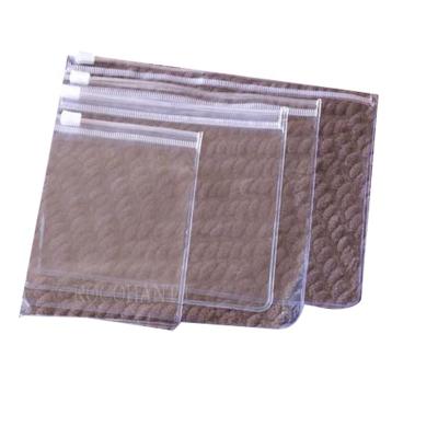 China Custom Accepted Moistureproof Transparent Plastic PVC Zipper Bags Jewelry Antioxidation Zipper Lock Bags for sale