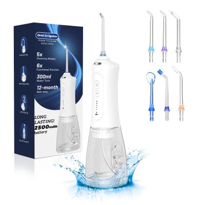 China Hydropulsuer Dental Jet Irrigador Oral Profissional IPX7 Impermeável 5 Modos Escalador Dental à venda