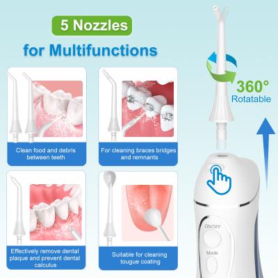 중국 새로운 디자인 물 플러셔 2 in 1 물 플러셔 치아 실 픽 및 전기 음향 치아 붓 판매용