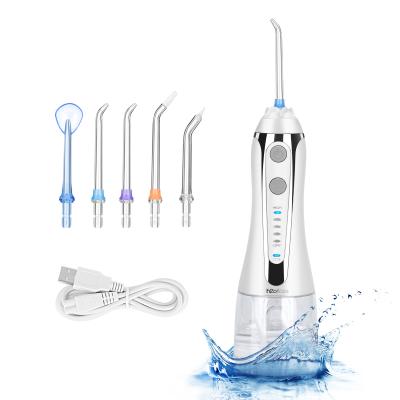 China Dental Cleaner IPX7 Cordless Water Flosser 300ml Rechargeable Water Flosser Teeth Cleaner for sale