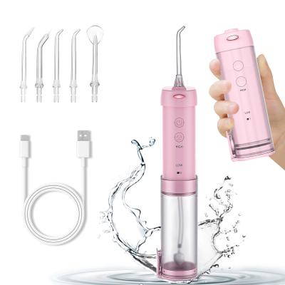 Chine Flosser électrique portable rechargeable à eau Flosser dentaire irrigueur oral brosse à dents Airflosser Récupérateur d'eau facile à utiliser à vendre