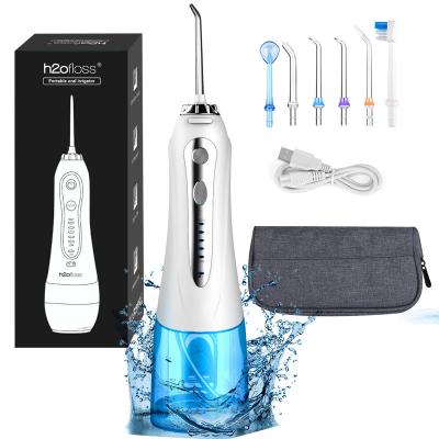 China 240ml Tank Water Jet Teeth Cleaner , IPX7 Waterproof Water Pick Flosser for sale