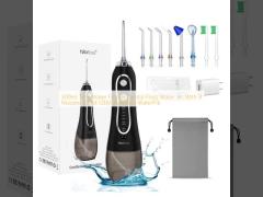 300ml Tank Water Flosser Dental Floss Water Jet With 8 Nozzles ODM OEM Available WaterPik 