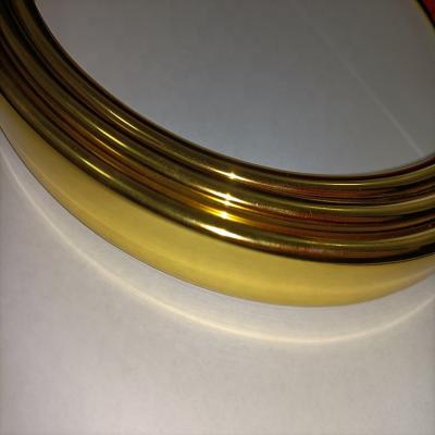 China PVC ABS PMMA 3D Acrylic.etc Brush /Metallic Mirror U Ledge Metallic Trim, Customized U18mm/U22mm Shape, Decorative PVC U Ledge Strip for sale