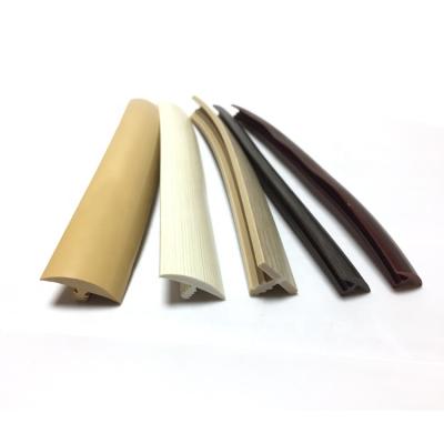 China Furniture construction T mold T shaped plastic profile PVC edge strip trim from china supplier for table for sale