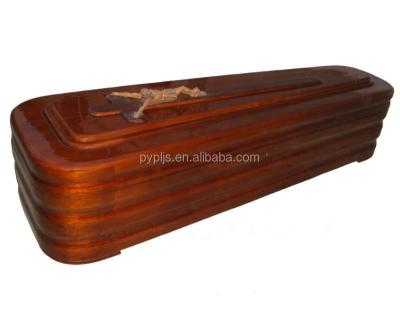 China European style coffins paulownia wood spanish casket S003TF for sale