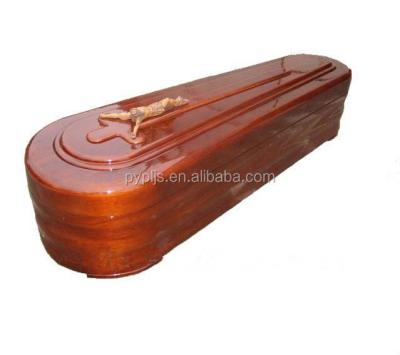 China European Style Chinese Made Solid Wood Caskets Funeral Casket R001 for sale