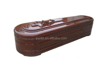 China European Style Paulownia Solid Wood Casket Carved Christ In Casket for sale