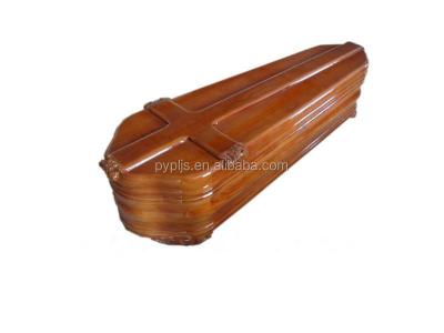 China E-893 european style maker caskets paulownia solid wood coffin for sale