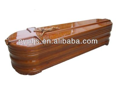 China European style spanish paulownia wood coffin for sale