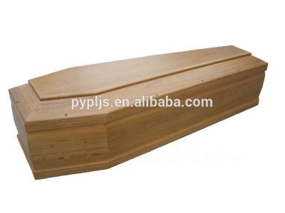 China Hexagon European Paulownia Style Wooden Casket China Made Caskets for sale