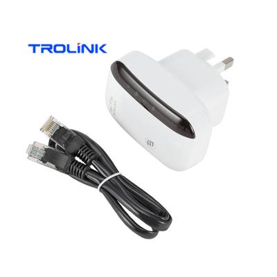 China Trolink Hot Sale 2.4G WiFi Signal Booster Amplifier Long Range Indoor Wifi Network Supplement 300M Wireless Wifi Repeater for sale