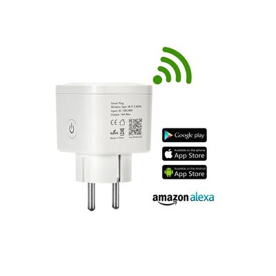 China Residential / Multipurpose Wireless EU Plug In Smart WiFi Wall Outlet Mini Electrical 10A 220V Smart Plug for sale