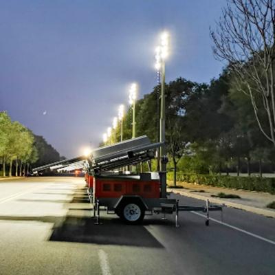 China Residential LED flood lights mobile solar light tower solar lighting tower for sale for sale