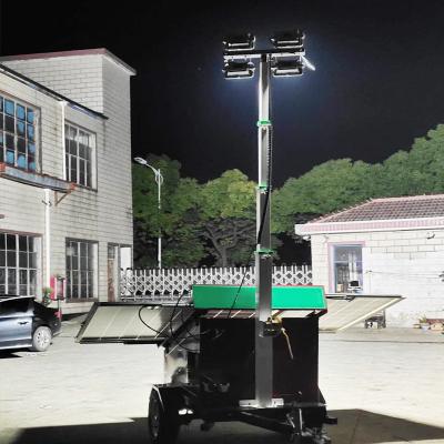 China Residential 400W Solar Panel Industrial Roof-Mounted Light Tower solar lighting tower for sale for sale