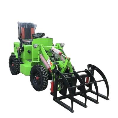 China Farms Small electric skid steer mini loader electric wheel loader 0.4 ton 0.6 ton 1 ton electric backhoe for sale for sale