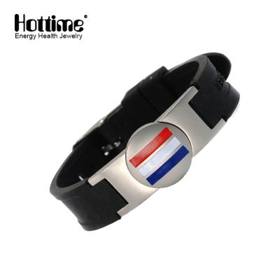 China FASHIONABLE Hottime Power Disc Elastic Band Bracelet Wholesale for sale