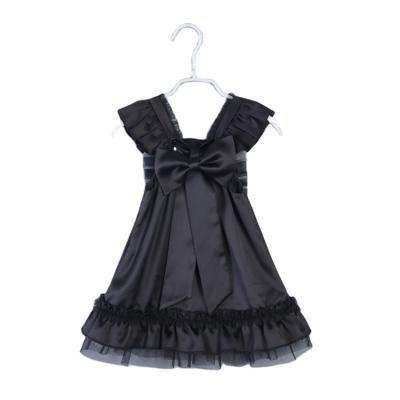 China 2022 new breathable baby fabrics made in china top quality baby bow frill front dress for girl for sale