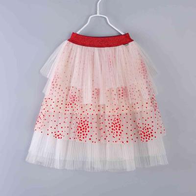 China China Manufacture Low Price Breathable Professional Girls Pleats Mesh Skirt for sale