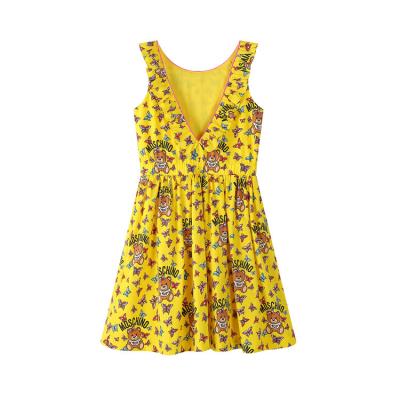 China Promotional Good Quality Girl's Digital Printing Butterfly Dress Breathable for sale