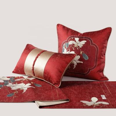 China Eco-friendly New Chinese Style Luxury Cushion Cover For Sofa Decorative Custom Made for sale