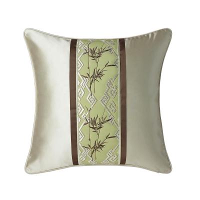 China Anti-static Good Quality High Precision Silk Embroidered Luxury Cushion Cover For Home Bedding for sale