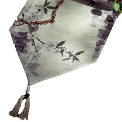 China Durable Customized Design Cotton Canvas Dining Table Runner for sale