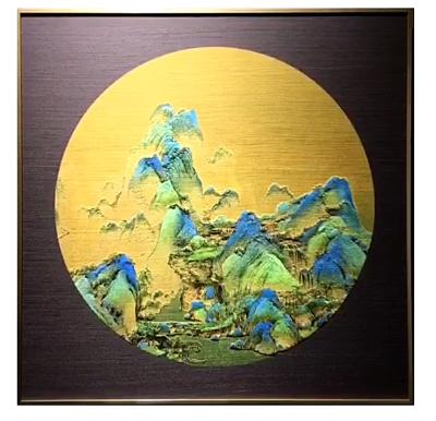 China Hotselling Classic Wholesale Thousands Of Mountains And Rivers Stereoscopic Painting For Home Decor for sale