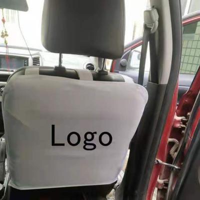 China Breathable Advertising Car Headrest Cover Custom Car Bus Head Rest Cover For Sale for sale