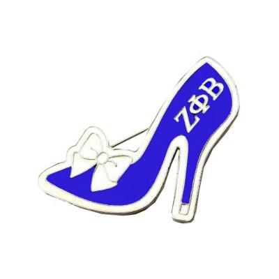 China Zeta Greek Phi Fraternity Beta Shoes Sorority High Heel Shoes Pins Brooch Products Accessories for sale