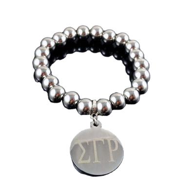 China BOHEMIA Topvekso Greece 316L Greek High Quality Sigma Sigma Rho Charm Bracelet Gamma Jewelry Topvekso Greece SGR for sale