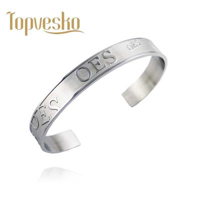 China Topvesko Mason Stainless Steel OES Bangle CLASSIC Greek Order of the Oriental Star Bangle for sale