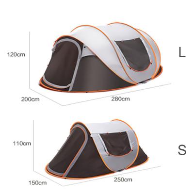 China REDYUT factory wholesale high quality portable waterproof outdoor camping extended type increasing automatic double layer folding family tent for sale