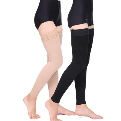 China Manufacturer Medical Nurse Antibacterial Legless Anti Varicose Veins High Compression Stockings Thigh Maternity Socks for sale