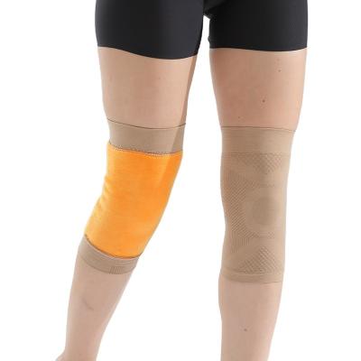 China Antibacterial Unisex Thicker Material Sports Knee Protector Brace Protective Knee Sleeves For Running for sale