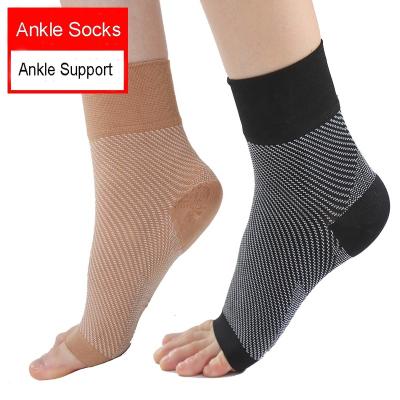 China Unisex Ankle Support Women Men Ankle Support Compression Brace Compression Sleeve Fasciiti Sock Ankle Support for sale