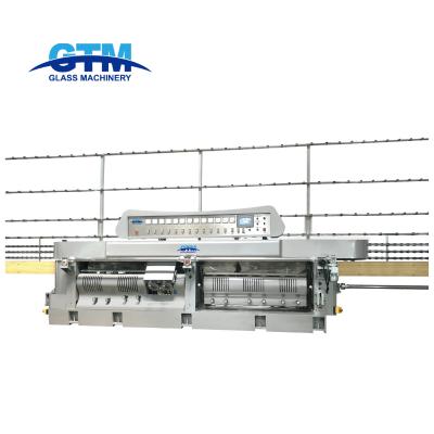 China Building Material Shops GM12J Vertical Glass Flat Edger And Variable Beveling Machine With 12 Axis Angle From 0 To 60 Degree for sale